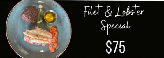 Indulge in our Filet & Lobster special—or pick your favorites from our menu.