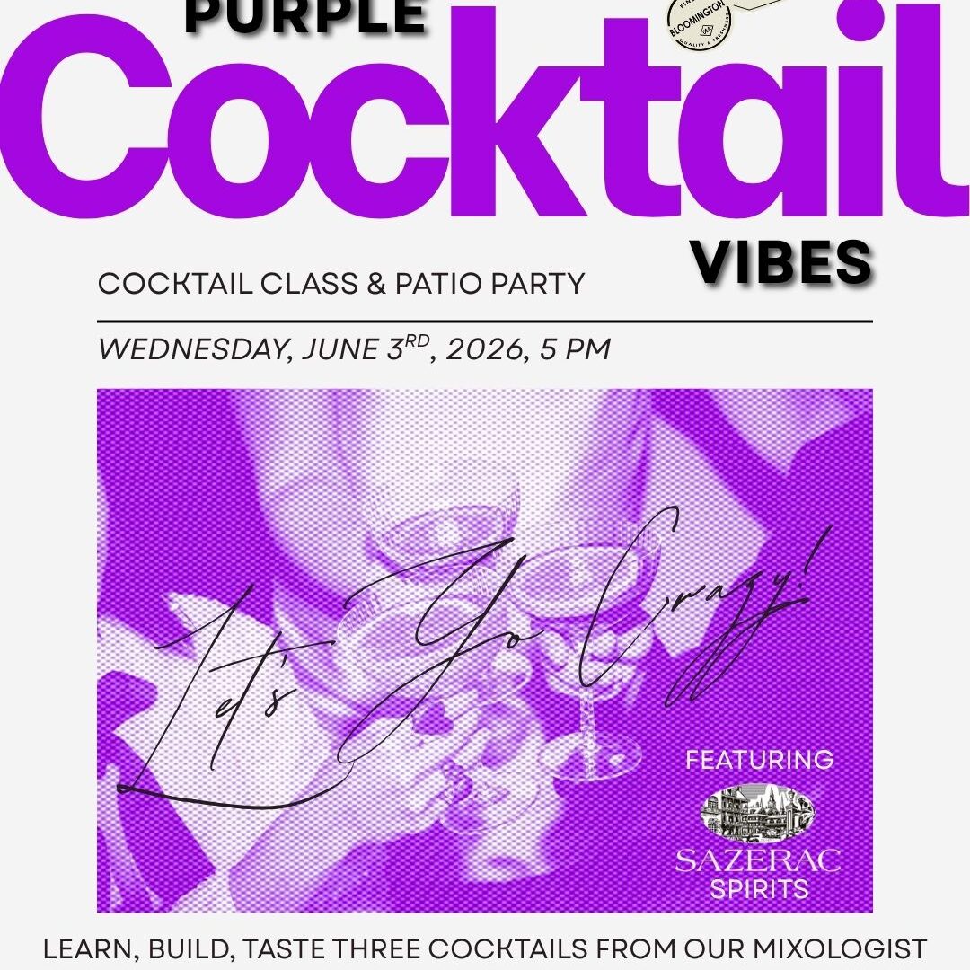 Purple Cocktail Vibes Cocktail Class